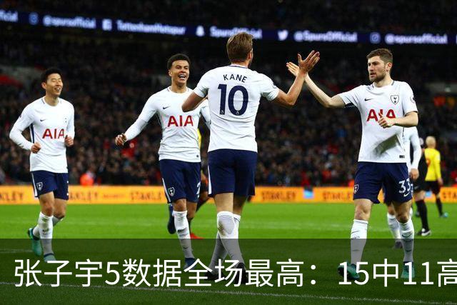 张子宇5数据全场最高：15中11高效24+11+2帽 连中关键球制胜